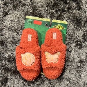 Wicked Movie Glinda Fuzzy Fleece Sherpa Slide Slippers